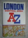 LONDON CENTRAL AREA（Geographers' A-Z Map Company）【英文原版 8开地图册一本（76页） 具体如图】