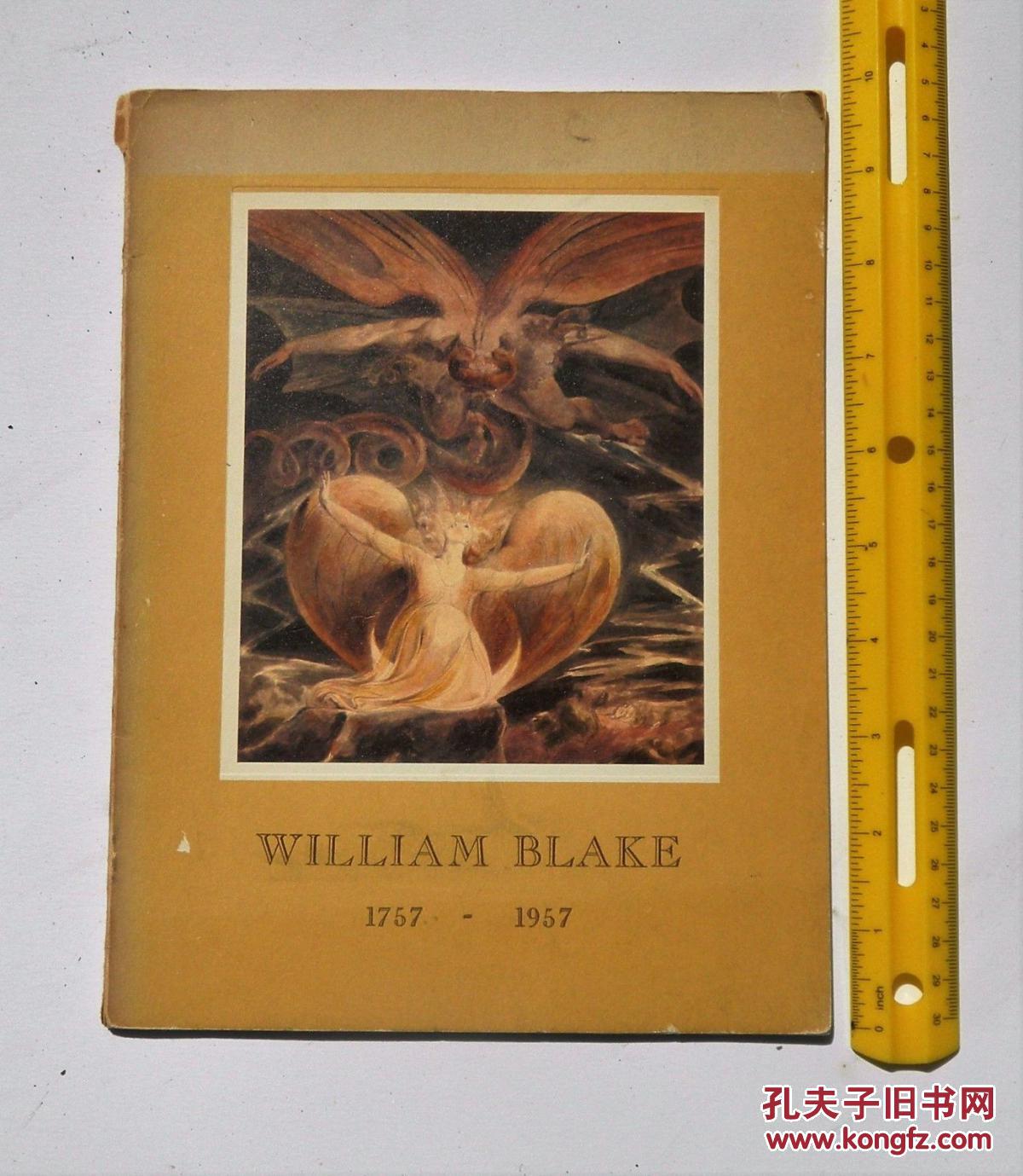 《1757-1957威廉·布莱克作品集》23幅图录，1957年出版，精装