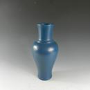 蓝釉观音瓶 花瓶  花插 文房用品  家居艺术风水摆件