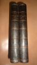 1854年- THACKERAY- THE NEWCOMES 萨克雷名著《纽卡姆一家》(《艺术家生涯》) 罕见初版 3/4真皮善本2册全  RICHARD DOYLE48桢蚀刻钢板画 大量文内木刻