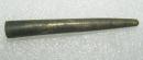 清代   毛笔单个铜笔套   笔筒   笔插  之一 (长7.05cm内口径0.75cm)
