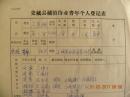 山西省交城县城镇待业青年“石秀娥”个人登记表（1981年）