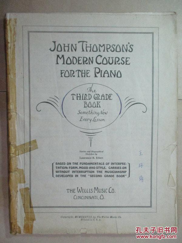 JOHN THOMPSON'S MODERN COURSE FOR THE PIANO