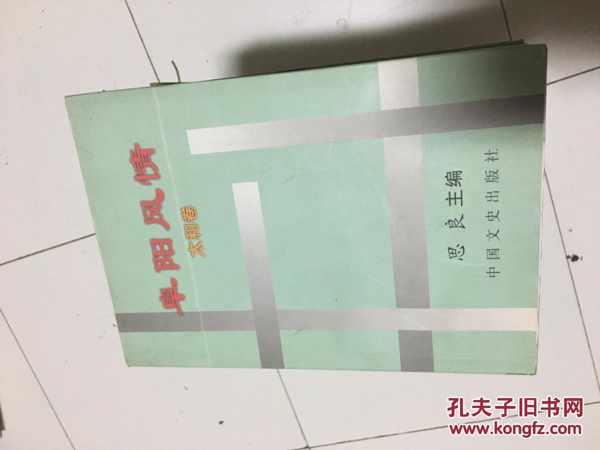 《阜阳风情——太和历史卷》（阜阳太和县民俗专家巩思良著，介绍太和县历史民俗文化较全面，大32开书超厚重，655页图文并茂的好书！