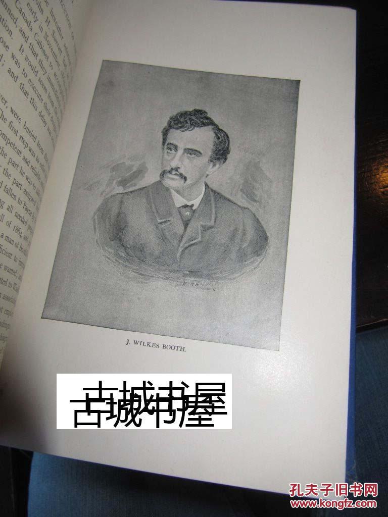 T.M. HARRIS 著《 林肯的暗杀 》大量的黑白插图 ，1892年 出版，精装8 开424页。