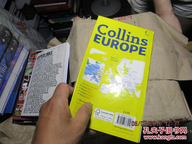 collins europe 1061欧洲地图