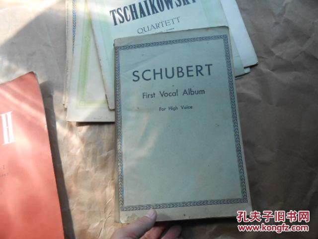 老外文原版乐谱  SCHUBERT Firt Vocal Aibum