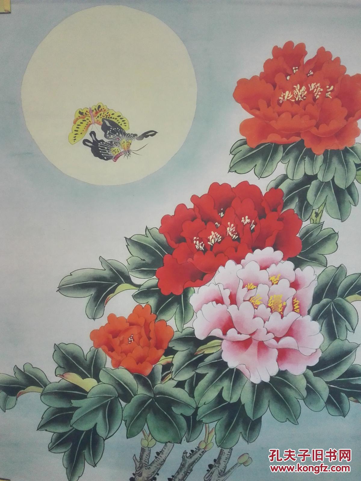 中央美院凌雪老师作品《花好月圆》名家工笔(宫廷)画是收藏和馈赠亲友