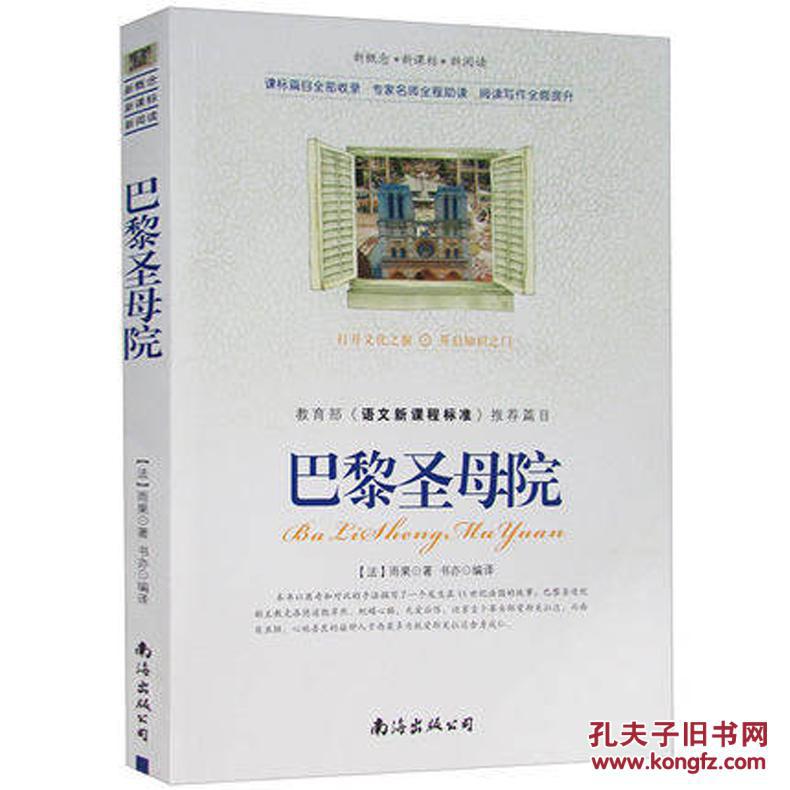 正版 巴黎圣母院 原文青少年版初高中生教育部必读名著课外书籍 新概念新课标新阅读 巴黎圣母院 雨果 世界名著文学畅销作品