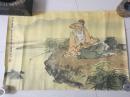 八十年代绢绘，渭滨渔隐