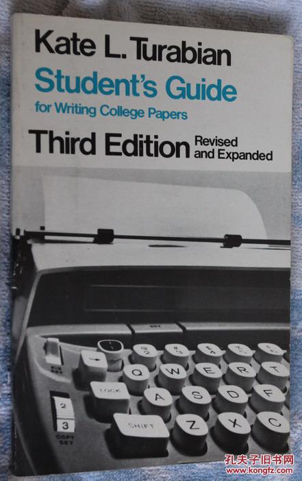 Student's Guide for writing College papers