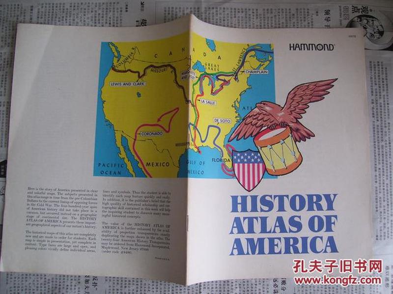 HISTORY  ATLAS  OF  AMERICA 【美国历史地图集】