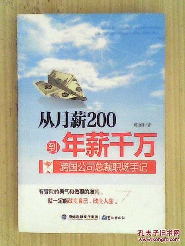 从月薪2000到年薪千万：跨国公司总裁职场手记