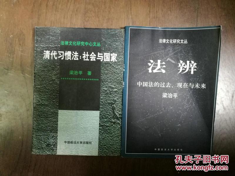 法辨:中国法的过去·现在与未来、清代习惯法：社会与国家（两册合售）