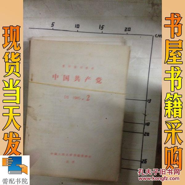 复印报刊资料 中国共产党  1985  2  3  4 6   4本合售