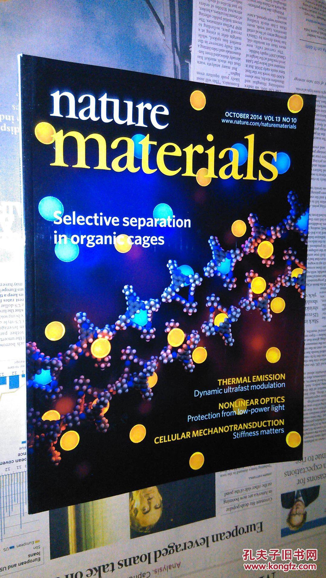 Nature materials 2014/10 英文自然材料学术杂志期刊学习资料