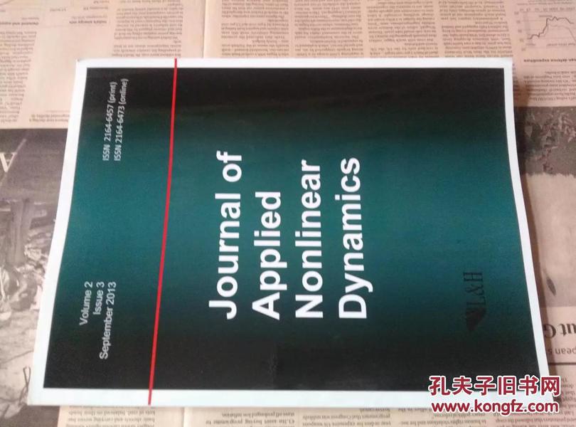 Journal of Applied Nonlinear Dynamics应用非线性动力学原版学术论文英语杂志期刊2013/09 no.3 vo.2 ISSN:2164-6457