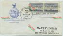1945年4月25日----联合国制宪会议开幕首日实寄封,贴三枚邮票，特别发送