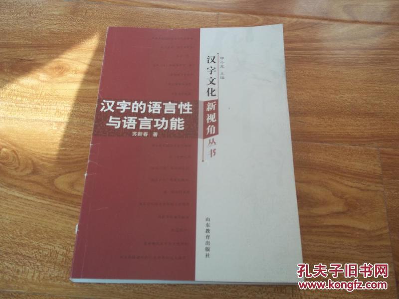 汉字文化新视角丛书——汉字的语言性与语言功能（16开本，库存书，未翻阅）
