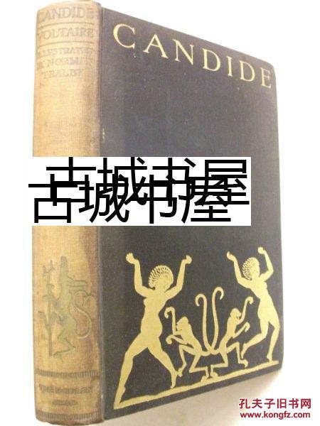 稀缺版，伏尔泰名著《老实人》 Norman Tealby. 版画插图，1929年出版