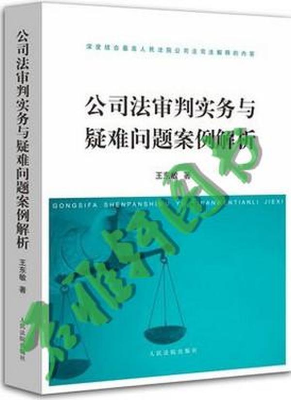 公司法审判实务与疑难问题案例解析