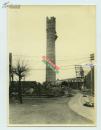 1937年12月国民政府山东省主席沈鸿烈在撤离青岛前,将日本大康纱厂全部炸毁后的样子老照片一张，19.4X14.3厘米。大康纱厂是后来青岛国棉一厂的前身。