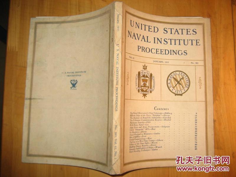 1936.3 美国海军学会会报 United States Naval Institute Proceedings