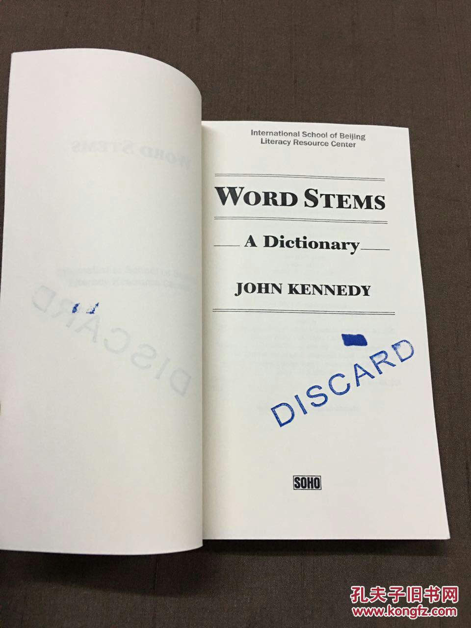 Word Stems: A Dictionary【英文】