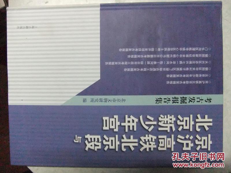 京沪高铁北京段与北京少年宫考古发掘报告集