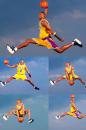 科比湖人传奇生涯写真篮球明信片套装（十张）