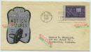 1944年电影诞生五十周年纪念邮票首日实寄封（B）