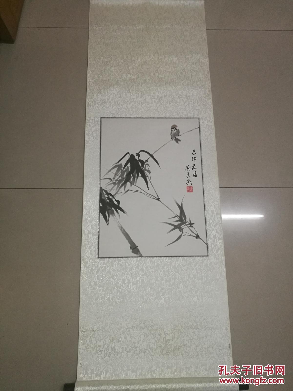 劉道英花鳥(niǎo)立軸46x33