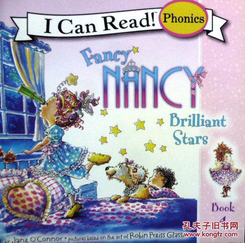 英文原版   少儿口袋装绘本      I Can Read! Phonics (book 4): Fancy Nancy: Brilliant Stars        自然拼读