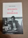 Pierre Bourdieu / Questions de sociologie 布迪厄 《社会学问题》 法语原版