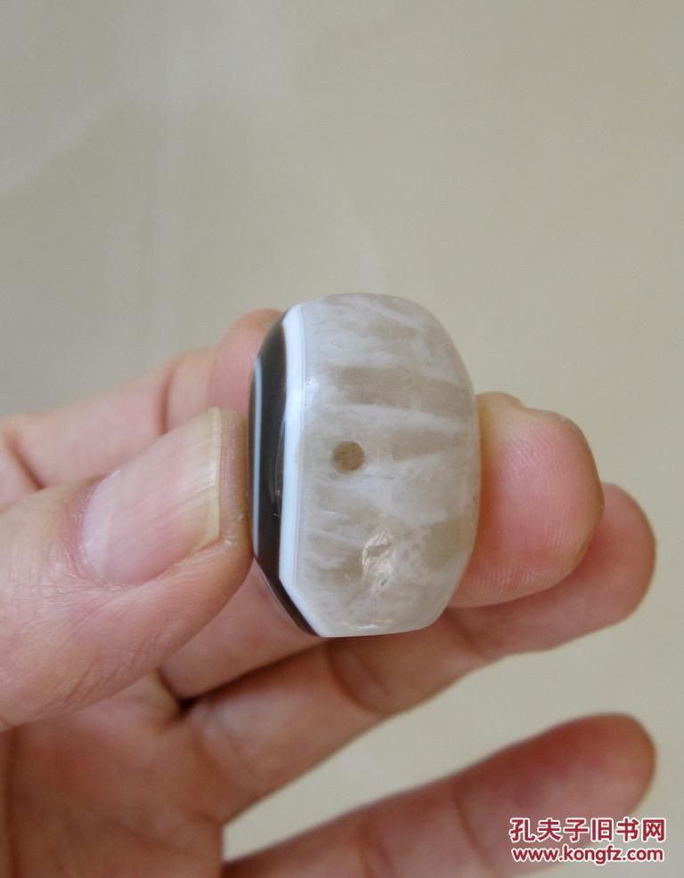 天然奇石冰花玛瑙像形图案吊坠挂件三通礼品饰品收藏品：三省吾身