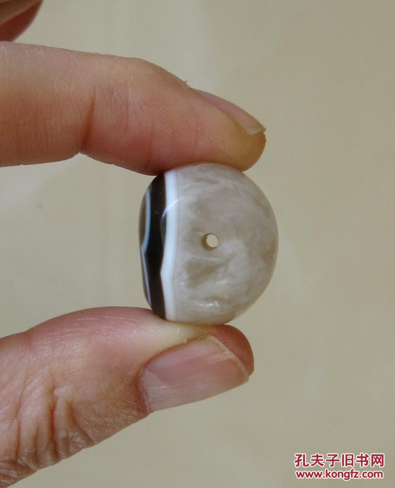 天然奇石冰花玛瑙像形图案吊坠挂件三通礼品饰品收藏品：三省吾身