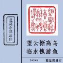 【望云惭高鸟 临水愧游鱼】篆刻闲章 成品印章 藏书用章 书画用章 斋号用章 文玩用章 礼品用章