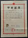 1958年，四川省成都市第一中学校毕业证一张，即今天的名校【树德中学】