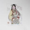 杨忠义藏书票小版画原作“理塘藏女” 21*24cm 珍藏佳品保真