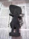 黑色人物塑料雕