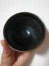一个超漂亮的油滴金星建盏