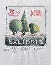 龙年铨藏书票原作7