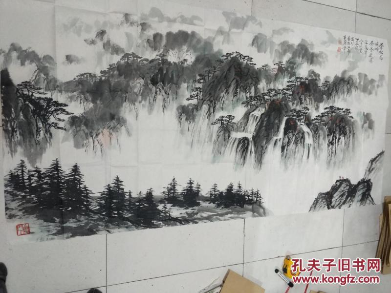 丁各欣（中国美协会员 湖南省老年书画家协会理事）《苍松化龙》179x86(cm)纯手工绘画 荣升国际级收藏书画艺术名家