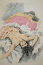 法国情色文学作品《LES RAGIONAMENTI  2卷全》 Edouard Chimot彩色情色版画插图。限量，1957年出版