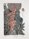 拉脱维亚娜塔莉亚铜版画外国藏书票原作7