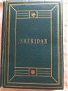 The Dramatic  Works of Richard Brinsley Sheridan  18世纪最著名的剧作家谢立丹戏剧全集  彩皮装订 书籍封面烫金图案 1906年牛津插图老版