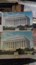 Washington.D.C--our-nation's-capital-in-full-color【50-60年代小16开画册一本，小16开明信片6枚】有原外包装袋