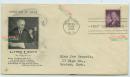 1945年美国政治家，曾任两次出任纽约州州长的阿尔·史密斯纪念邮票首日实寄纪念封，为天*主*教徒竞选总统的第一人（1928）。