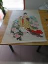 承德画院院长.美协主席萧玉田工笔娟本.（杨玉环），保真