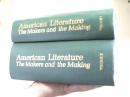 1973年 英文版《美国文学：作家与作品》1.2两卷全（16开精装厚册扉页有签字）